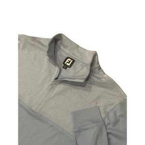 Men's Footjoy 1/4 Zip Sweater Long Sleeve Blue Pullover L